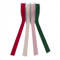 Nastro velluto doppio H25mm...