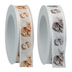 Nastro conigli e uova H25mm...