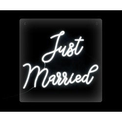 Pannello neon LED Just Married
