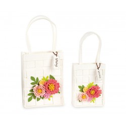 Shopper con fiori - Set di 2