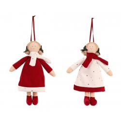 Bambolina di tessuto da...