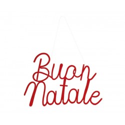 Scritta Buon Natale rossa...