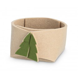 Cestino in feltro con albero