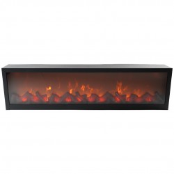 Caminetto animato nero