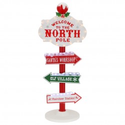 Palo segnaletico polo nord...