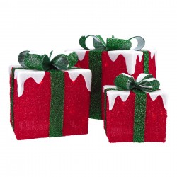 Pacchi regalo con LED - Set...