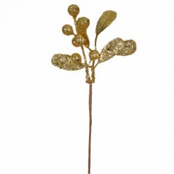 Pick vischio glitter oro - 6pz