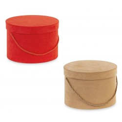 Scatola velluto con cordino