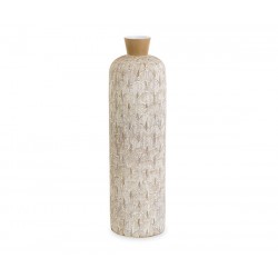 Vaso poliresina bianco oro