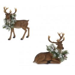 Statuetta alce con corona...